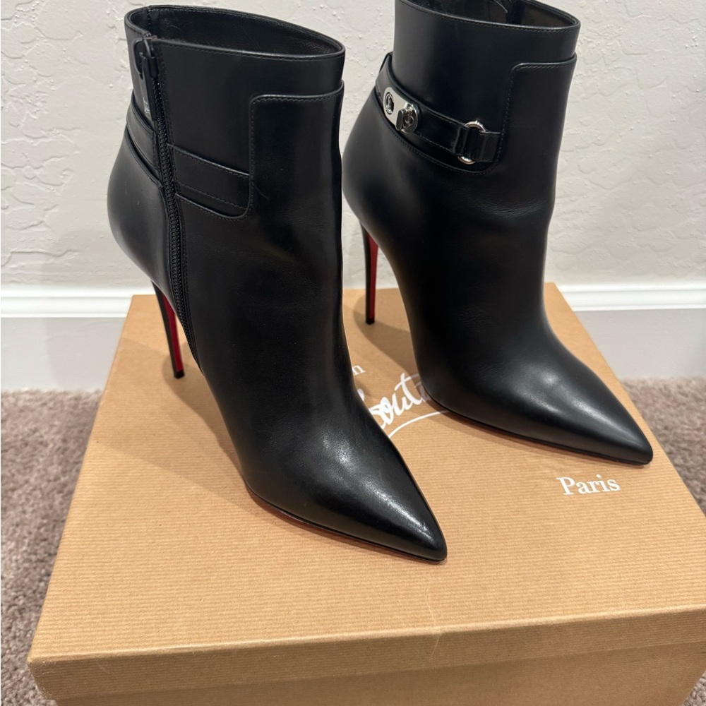 Christian Louboutin Black Ankle Boots - Picture 5 of 6